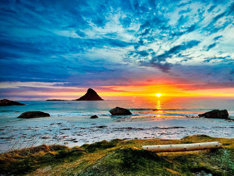 Mitternachtssonne in Bleik