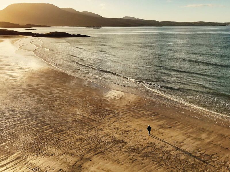 Drohnenaufnahme am Silver Beach