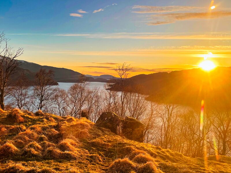 Sonnenuntergang im Åkrafjord